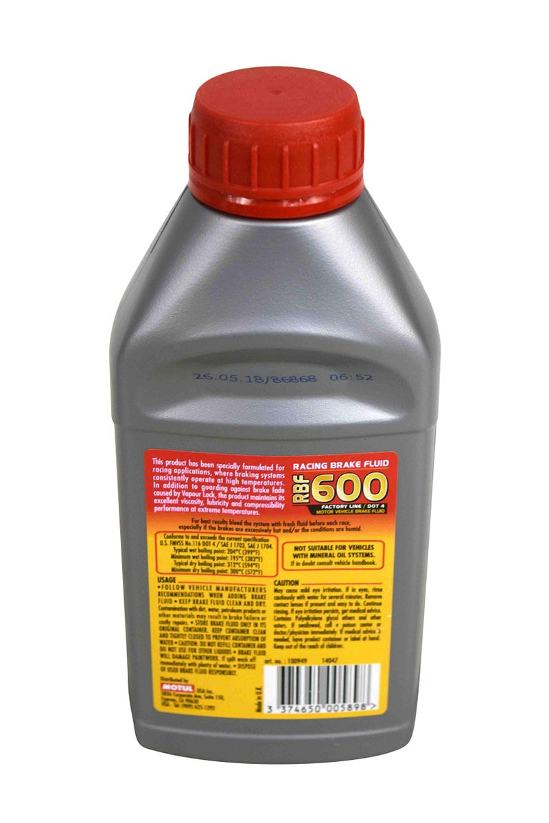 Motul MTL100949 8068HL RBF 600 Factory Line Dot-4 100 Percent Synthetic Racing Brake Fluid-500, 300. ml, 2 Pack - Image 4