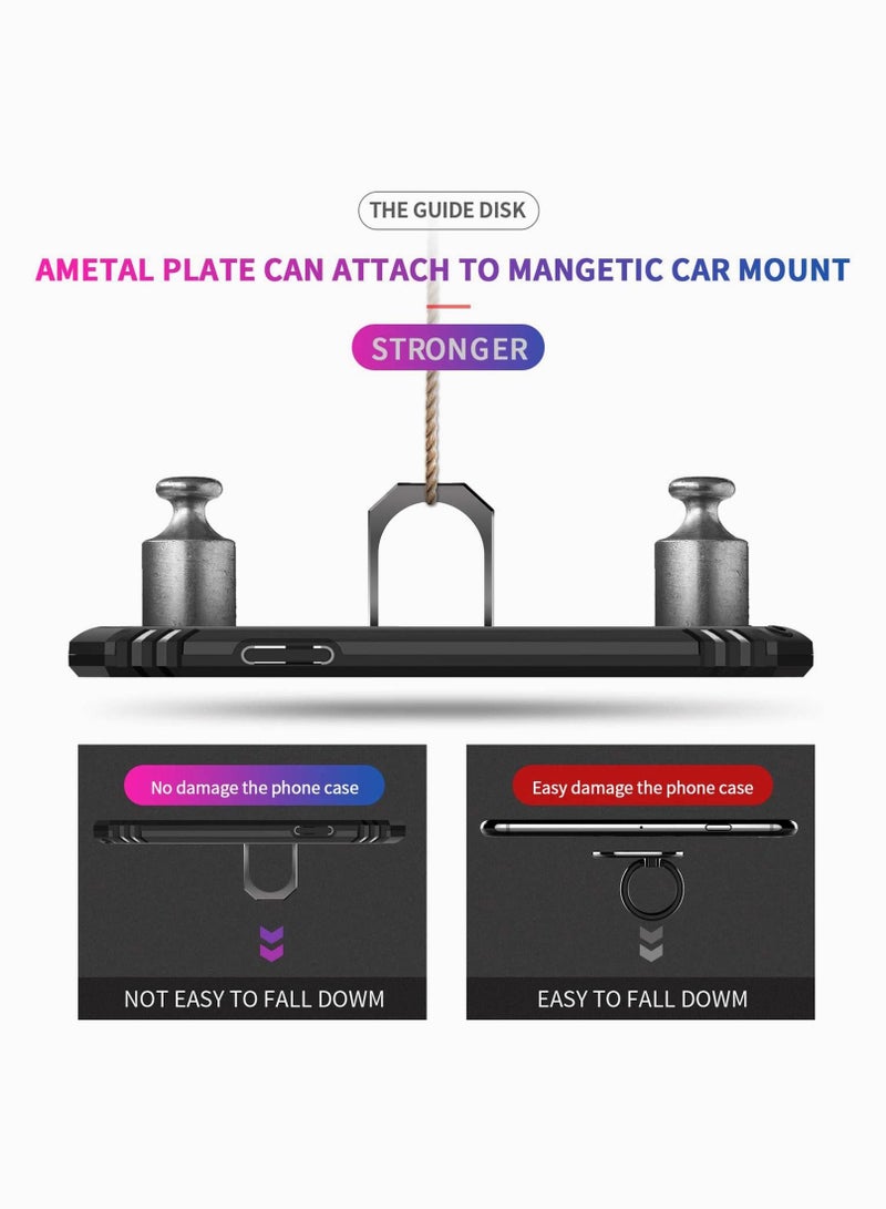 Y&D Fit for iPhone X Case, Case Women Men, [Military-Grade] Phone with Ring Kickstand Apple X/Xs, Metal Rotating Holder - Image 5