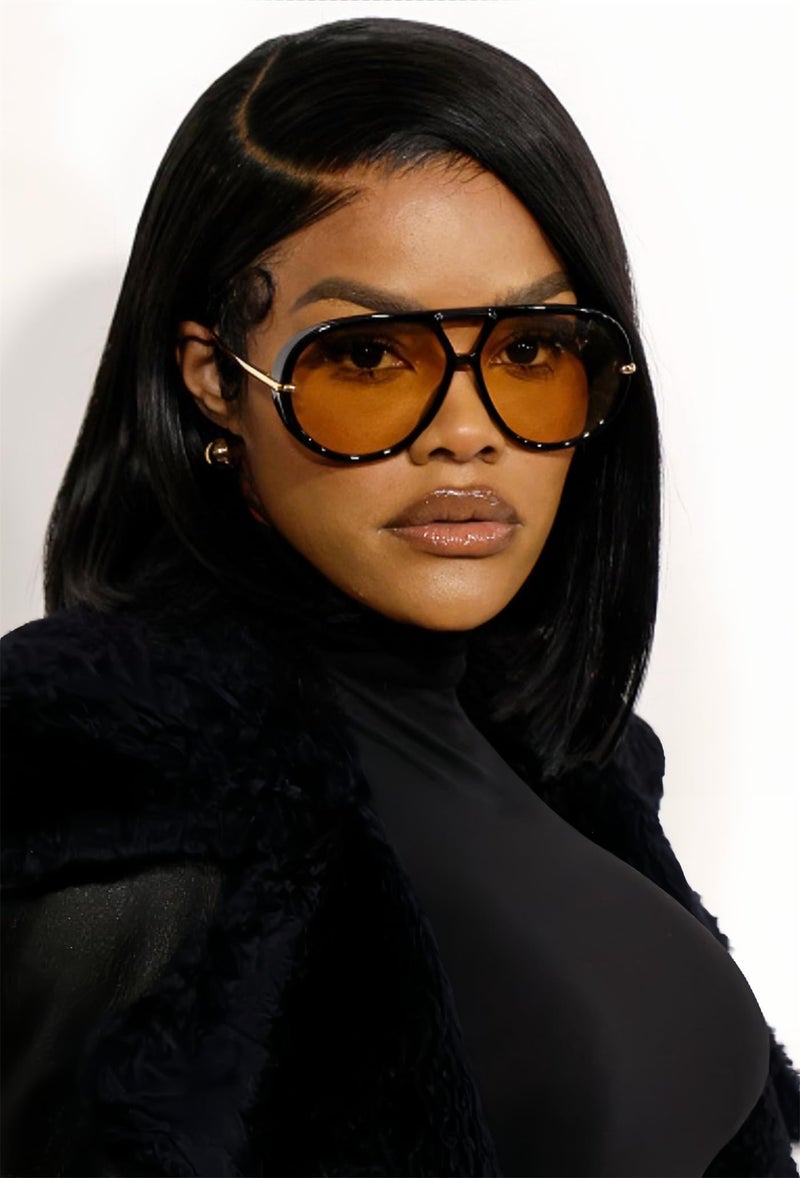 GUVIVI Retro Gold Aviator Sunglasses for Women Men, 2026 Metal Oversized 70s Aviators Black Vacation Beach Sun Glasses - Image 3