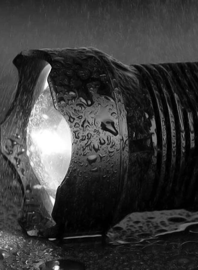 P50 Ultra Bright LED Flashlight Black - Image 2