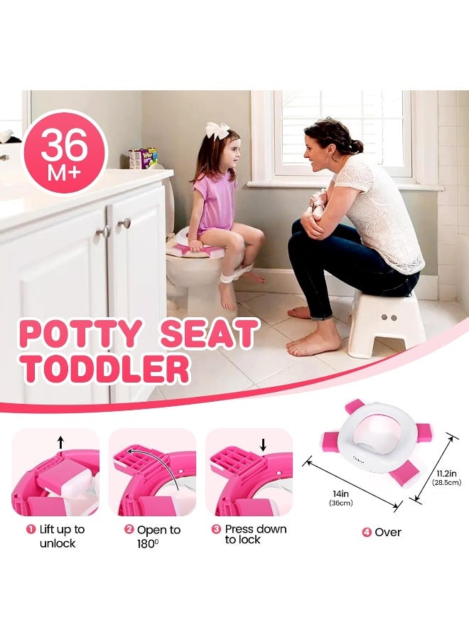 Orzbow Portable Potty for Toddler Kids Travel Potty Training Toilet Seat with Storage Bag - Image 2