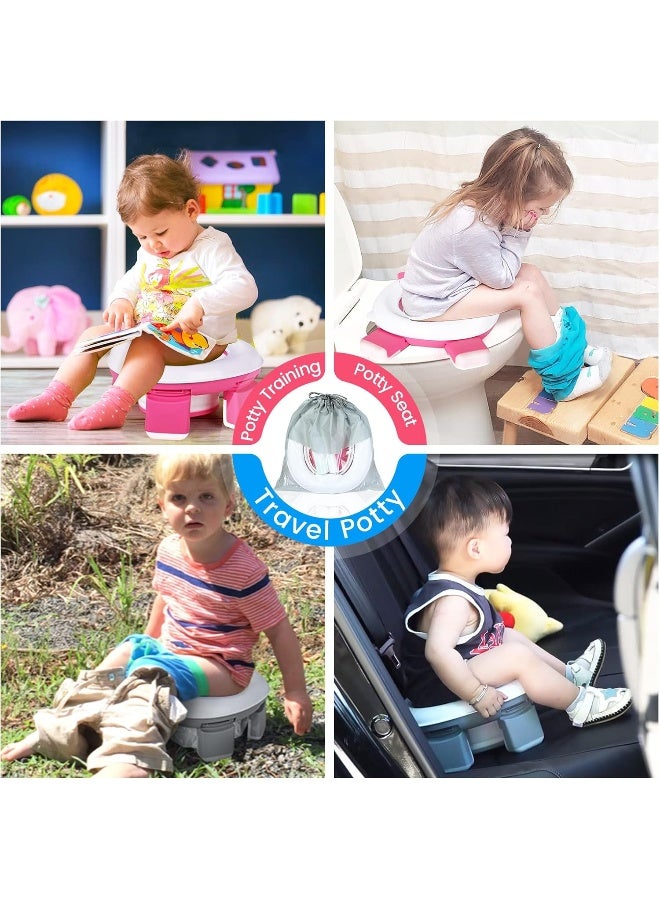 Orzbow Portable Potty for Toddler Kids Travel Potty Training Toilet Seat with Storage Bag - Image 5