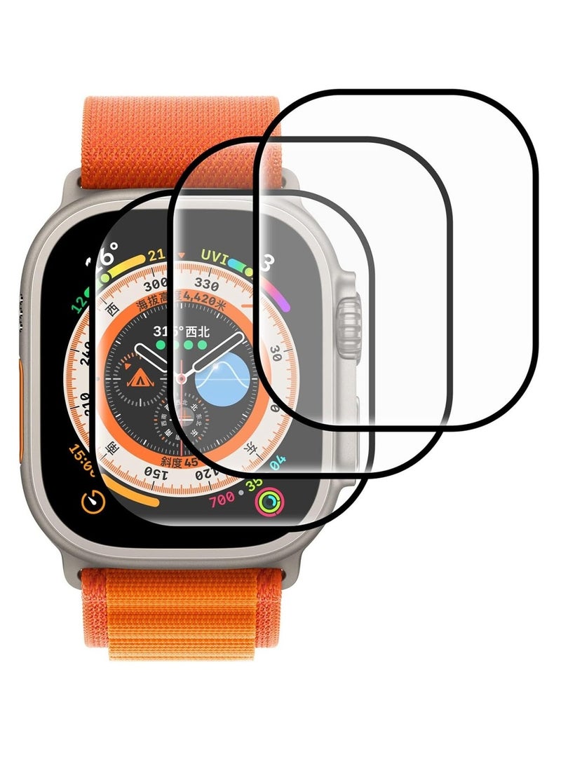 3-Pack Screen Protector for Apple Watch Ultra 2 49mm (2023) – Full Coverage, Anti-Bubble, Wear-Resistant Composite Material Protective Film - Image 1
