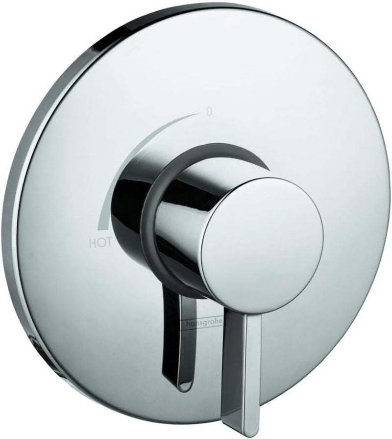 Hansgrohe Ecostat Modern 1-Handle Shower Valve in Chrome - 7-Inch Wide Pressure Balance Trim - Image 1