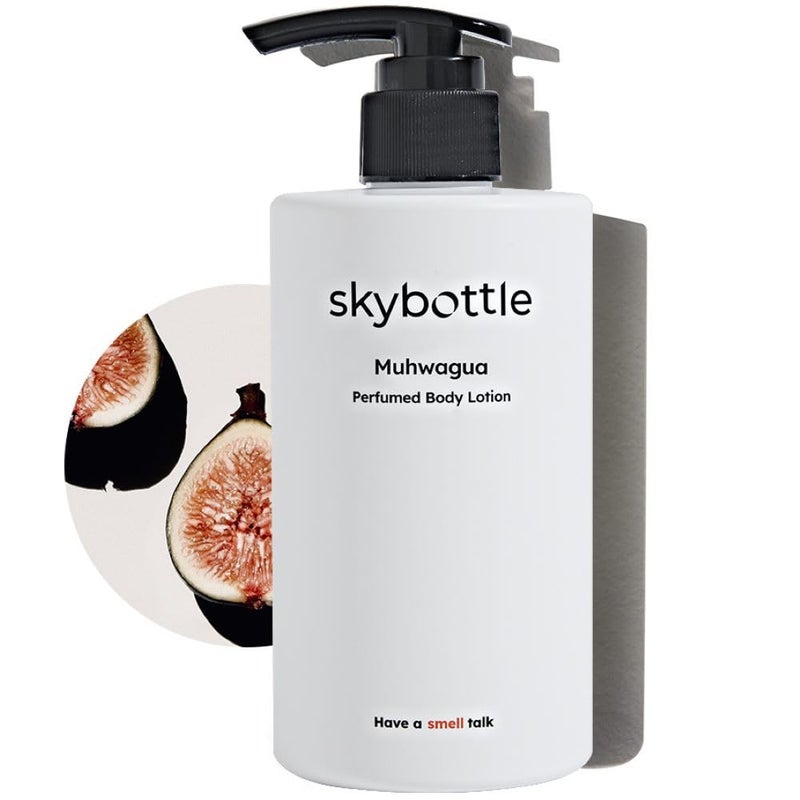 skybottle Perfumed Body Lotion with Pump Fast Absorbing Korean Skin Care Figfruit Woody Scented Lotion for Women Men 101 Fl Oz
