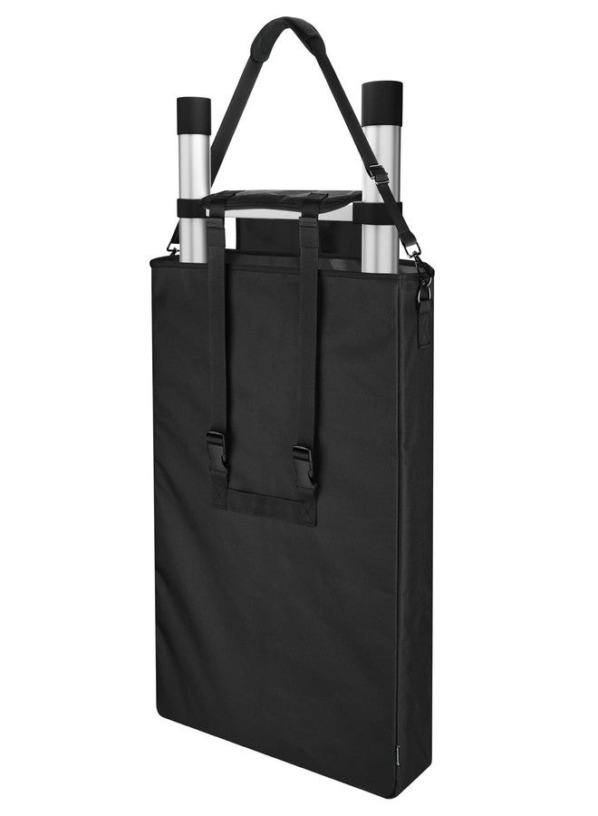 Homakover Black Telescoping Ladders Bag with Shoulder Strap, Extension Ladders Bag, Household Engineering Ladder Carrying Case, Black, Travel - Image 1