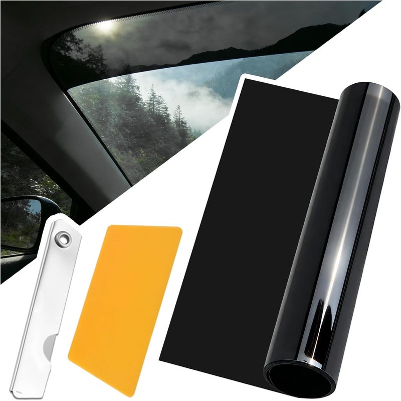 Figpade 5906x591 Car Windshield Tint Strip Kit5 VLT Car Window Tint Film for Glare Reduction with Scraper KnifeCuttable Window Tints Cars Accessories for Windshield Tints - Image 2
