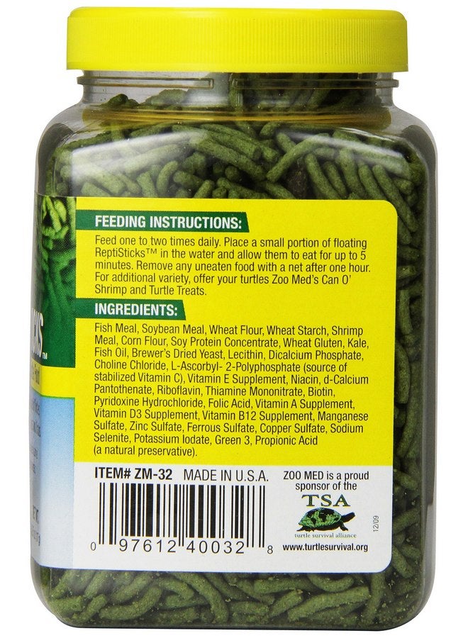 زوو ميد طعام السلاحف المائية العائمة من Zoo Med ReptiSticks، 4.85 أونصة - Image 2