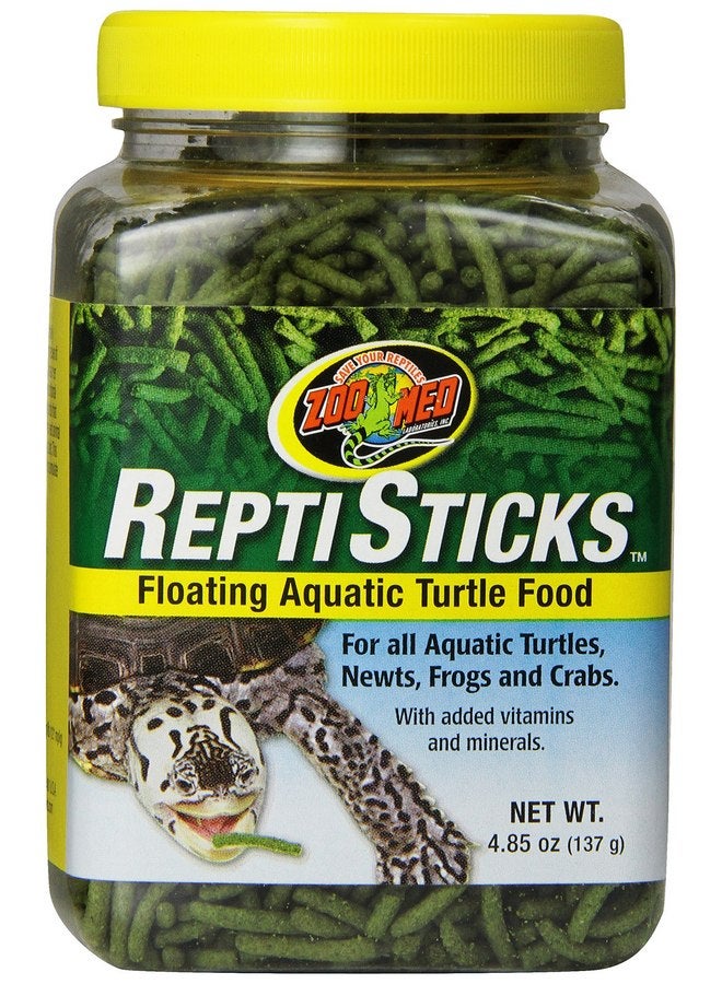 زوو ميد طعام السلاحف المائية العائمة من Zoo Med ReptiSticks، 4.85 أونصة - Image 1