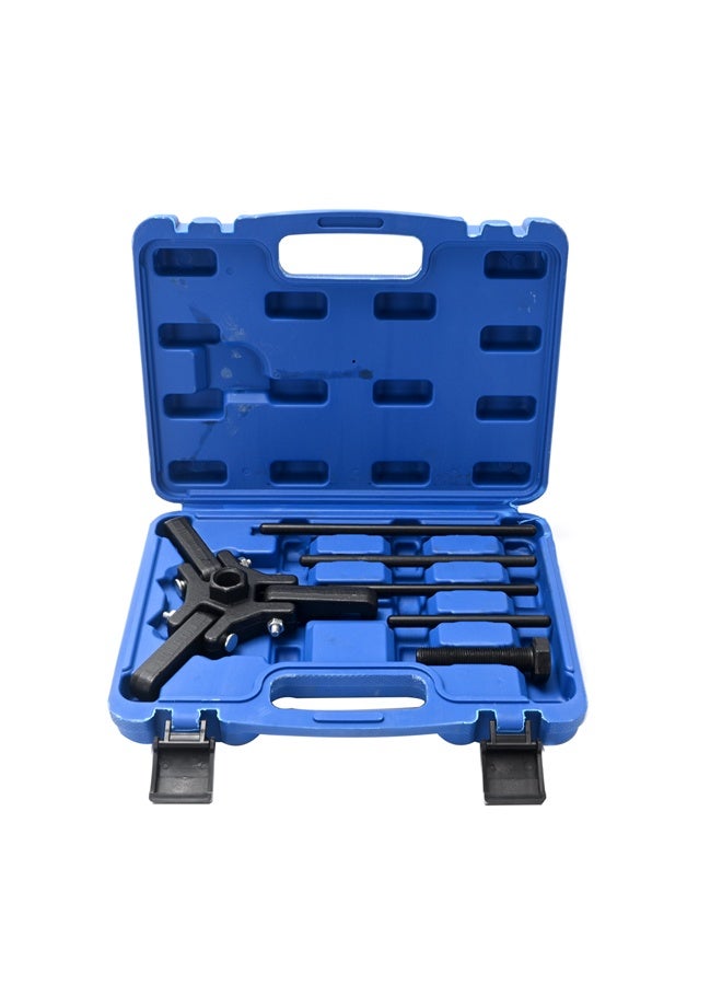 LAWAZIM 3-Jaw Harmonic Balancer Puller Set - 6 Piece Adjustable 3-Jaw Pulley Puller Kit for Removing Harmonic Balancers and Dampers, Compatible with Cars SUVs Vans and Pickup Trucks - Image 1