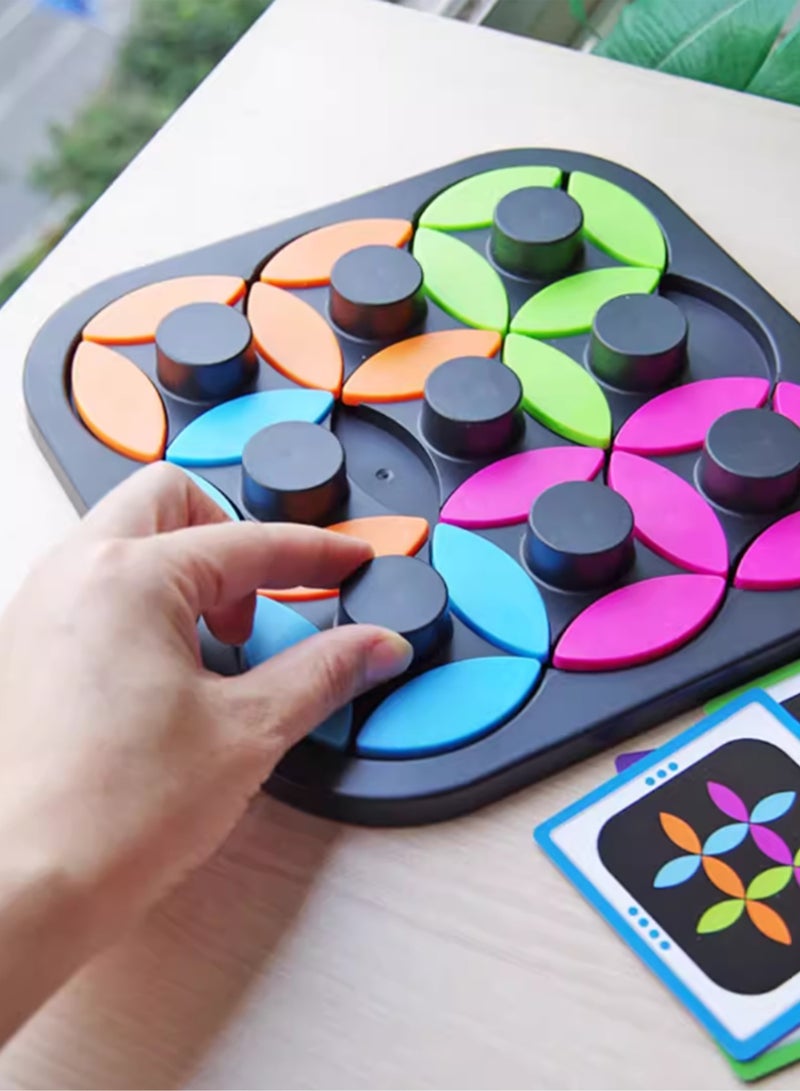 Children's Educational Toys Thinking Concentration Rotating Leaf Puzzle Board Game Training Game - Image 3