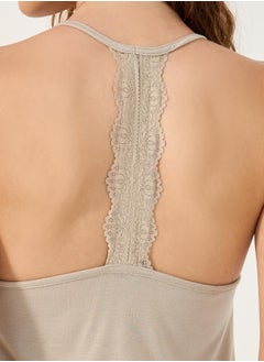 Styli T LACE RACERBACK SLIPDRESS-MIDI  - Image 3