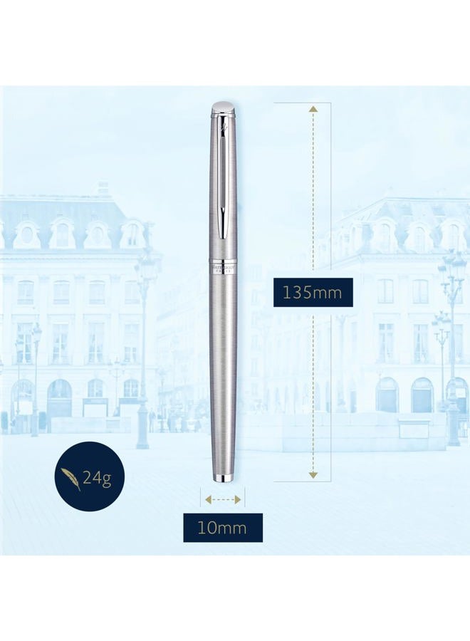 Waterman قلم حبر سائل فاخر بنقطة دقيقة مع حواف كروم من هيميسفير - S0920410 - Image 3