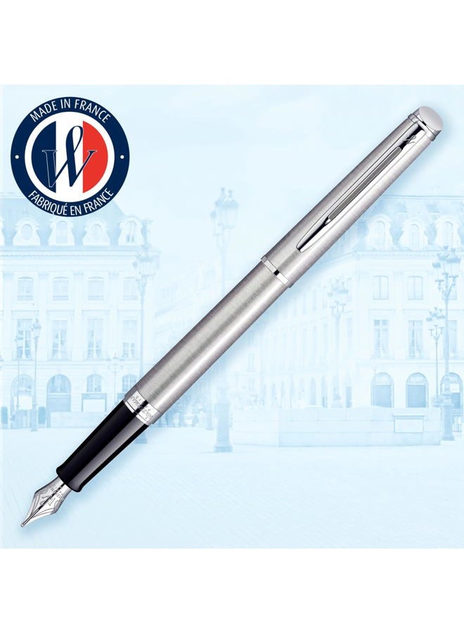 Waterman قلم حبر سائل فاخر بنقطة دقيقة مع حواف كروم من هيميسفير - S0920410 - Image 2