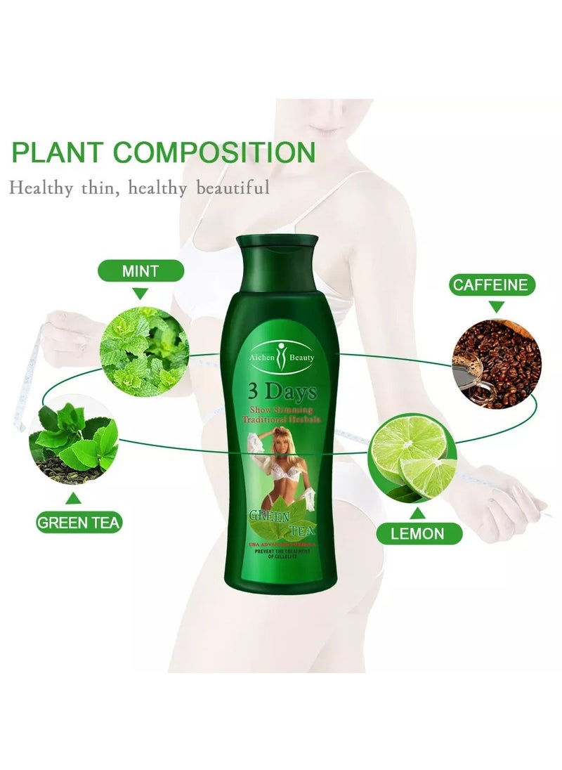 Aichun beauty Green Tea Fat Burning & Slimming Cream 200ml  - Image 3