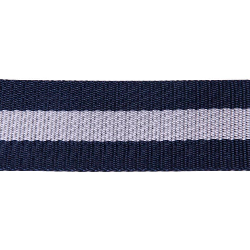 Aklima Bag Strap 1 Inch,1 Roll-12 Meter Bags Striped Woven Niwar Patta Tape Premium Nylon Webbing Strap Roll for Bag Making,Chair Repairs,Handicrafts & DIY Projects Heavy Duty Quality (NAVY BLUE-GREY) - Image 3