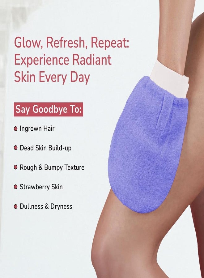 Beme Be Me Exfoliating Glove | Deep Exfoliation & Gentle Scrub | Loofah For Men & Women | Removes Dead Skin & Impurities | Reusable & Quick-Drying for All Skin Types - Black (Pack of 2) - Image 5