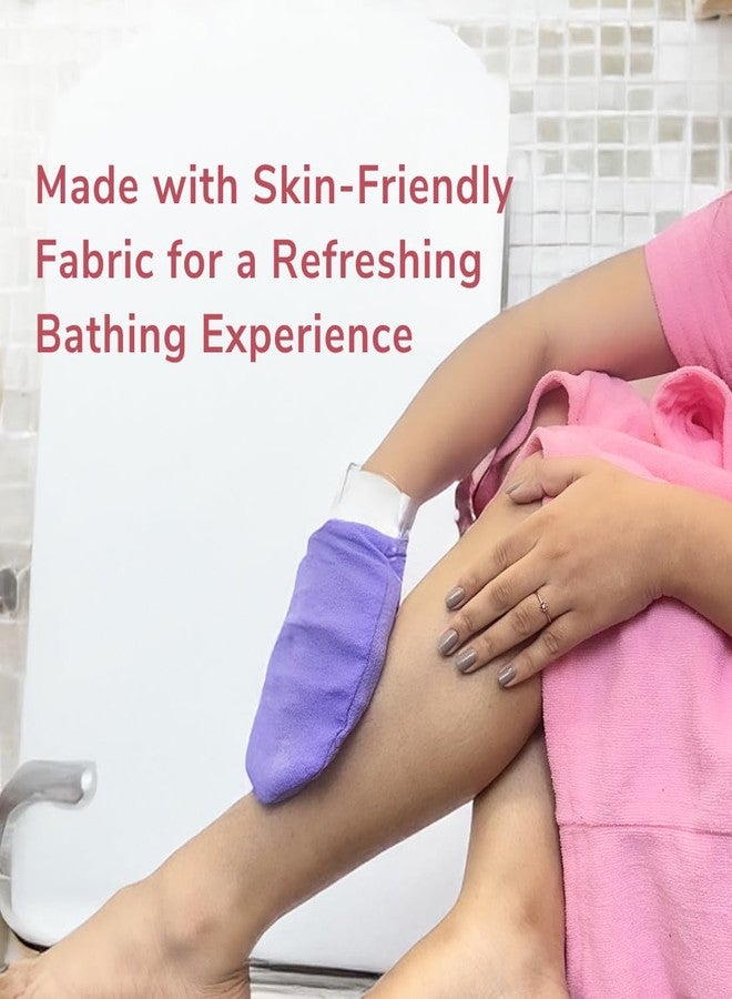 Beme Be Me Exfoliating Glove | Deep Exfoliation & Gentle Scrub | Loofah For Men & Women | Removes Dead Skin & Impurities | Reusable & Quick-Drying for All Skin Types - Black (Pack of 2) - Image 3
