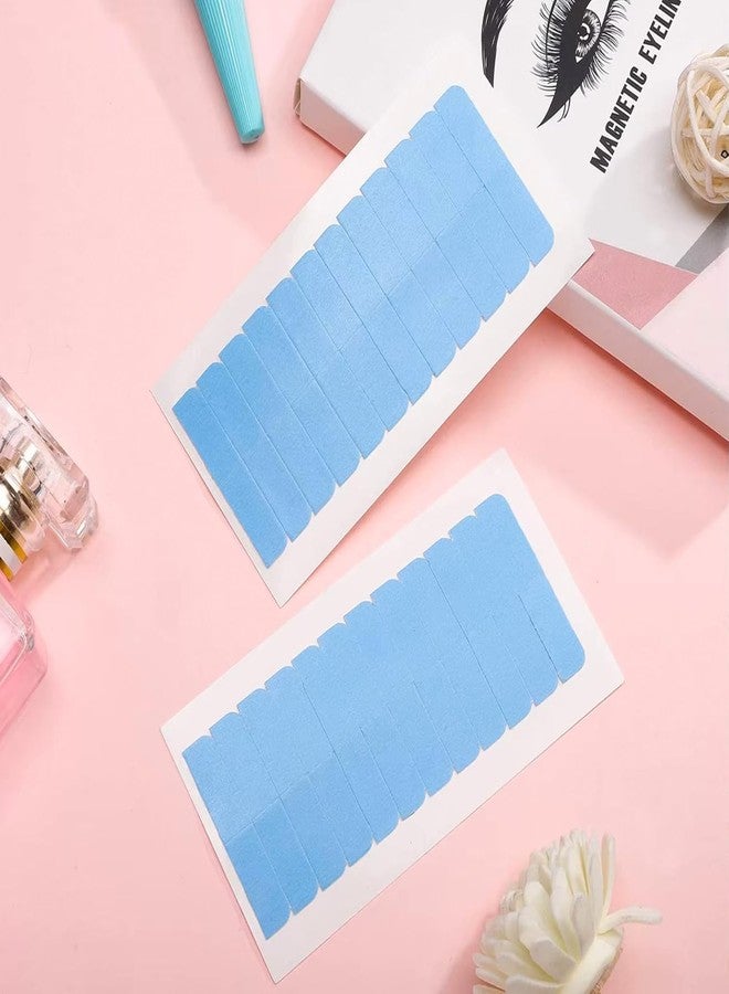 Ritzkart Extension Strips - Double-Sided Adhesive Wig Tabs Human Toupee & Beard Blue Strips for Hair Extensions 12 Replacement Tabs per Sheet Strong Hold Hair (5 SHEET / 60 PC) - Image 2
