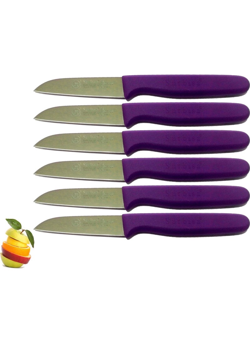 Sürbisa Sürmene 061007 Fruit Knife Set of 6 11 Color Options 