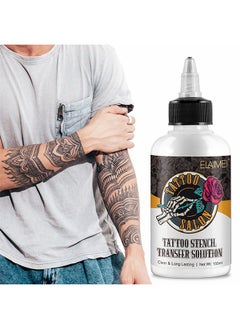 150ML Tattoo Stencil Transfer Solution - Professional Tattoo Stencil Gel Fresh Stencil Primer Stuff Transfer Cream Gel For Tattooing Stickers Paper Machine Tattoo Supplies, Clear And Long-Lasting