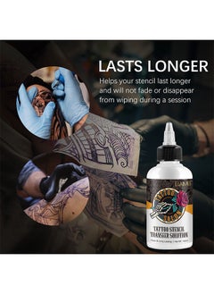 Elaimei 150ML Tattoo Stencil Transfer Solution - Professional Tattoo Stencil Gel Fresh Stencil Primer Stuff Transfer Cream Gel For Tattooing Stickers Paper Machine Tattoo Supplies, Clear And Long-Lasting  - Image 4