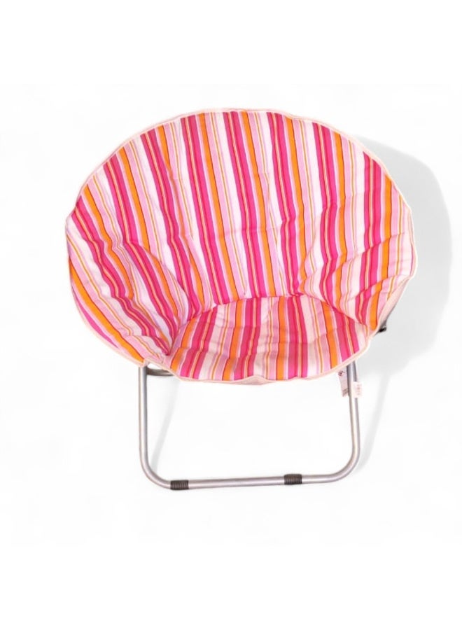 Moon chair - Folding Chair - striped pink - Image 5