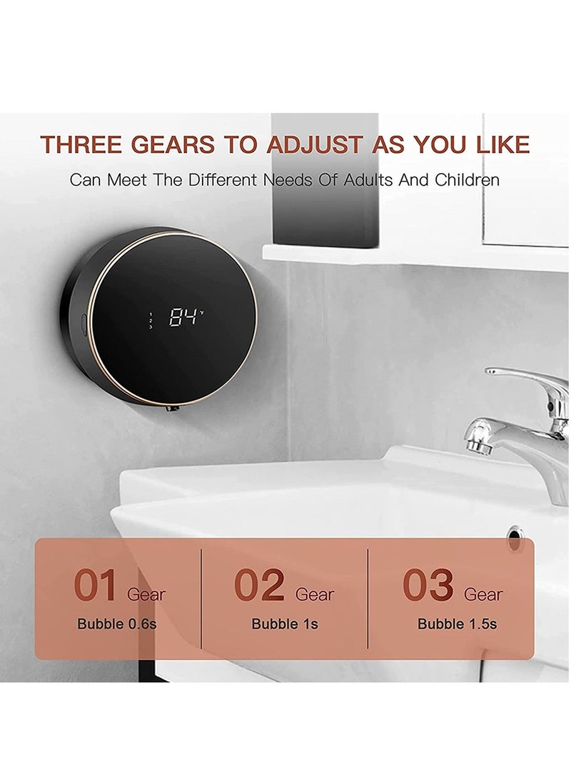 Soap Dispenser Automatic Foam Soap Dispenser Wall Mounted Touchless Liquid Soap Dispenser  Smart Auto Foaming Hand Soap Dispenser for Bathroom Kitchen Commercial