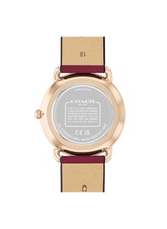 COACH Women's Analog Round Shape Leather Wrist Watch 14504204 - 36 Mm  - Image 3