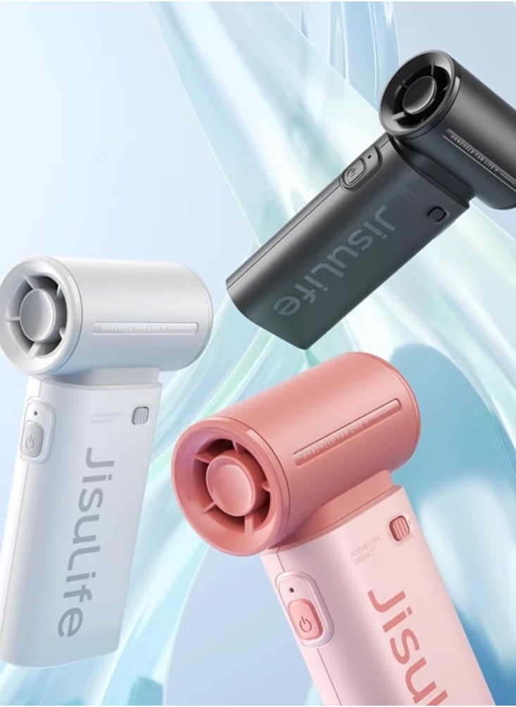 High speed energy-saving handheld small fan, mini portable, silent, high wind power, USB charging, bladeless turbofan