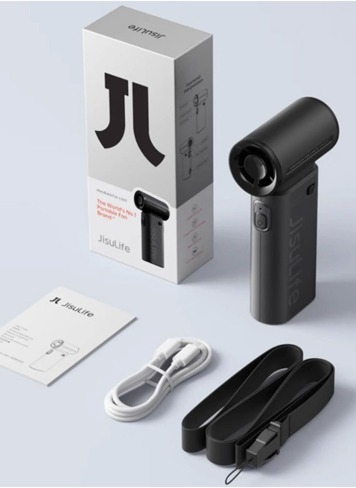 High speed energy-saving handheld small fan, mini portable, silent, high wind power, USB charging, bladeless turbofan
