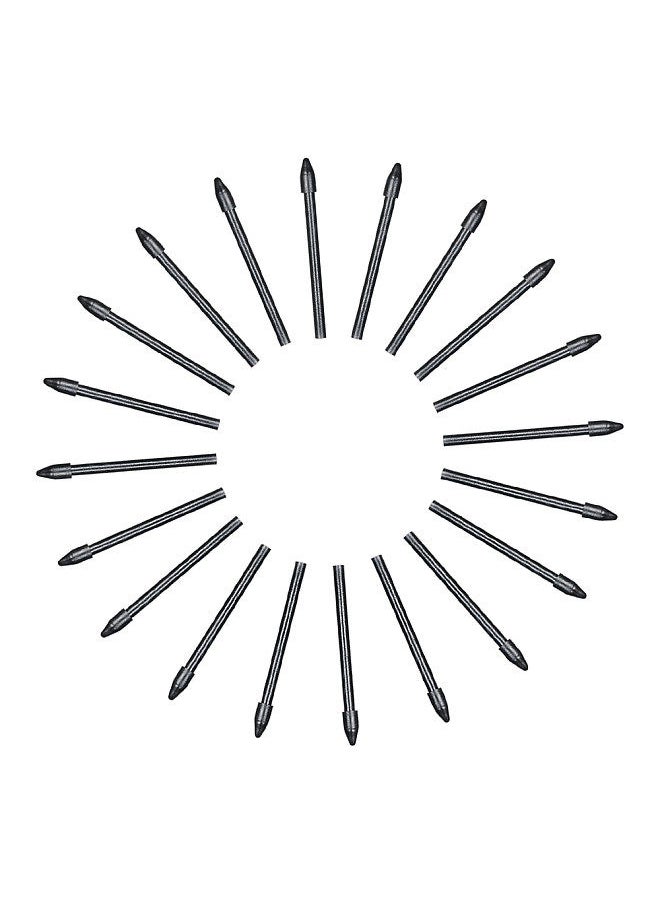 BOSTO 30pcs Replacement Nibs Pen Tips Compatible with All Graphic Monitor Drawing Tablet Battery-Free Stylus Black  - Image 1