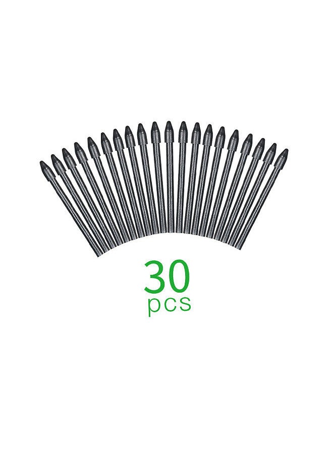 BOSTO 30pcs Replacement Nibs Pen Tips Compatible with All Graphic Monitor Drawing Tablet Battery-Free Stylus Black  - Image 2