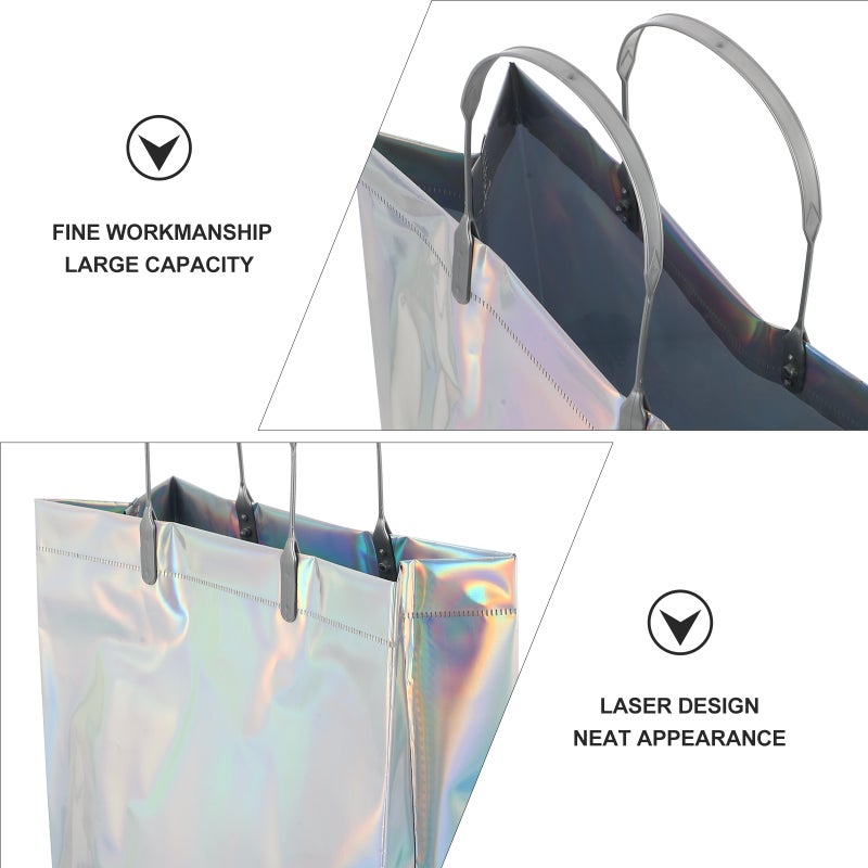 5 Pcs Shopping Bags Handbag Outdoor Storage Bag Tote Bag Grocery Bag - Image 3