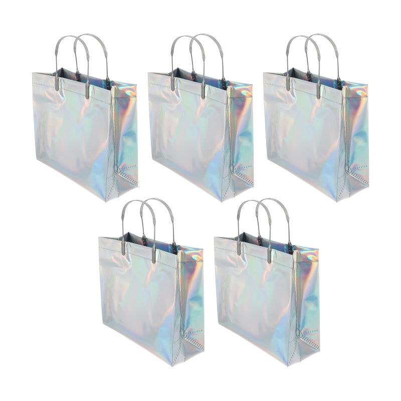 5 Pcs Shopping Bags Handbag Outdoor Storage Bag Tote Bag Grocery Bag - Image 1