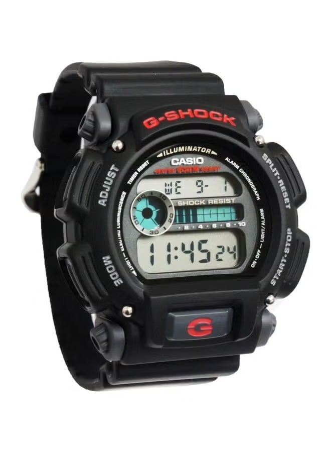 Casio G-Shock DW-9052-1V, Digital Watch, Black Resin Band and Case, Shock Resistant, 200M Water Resistance, EL Backlight, Stopwatch, Countdown Timer, Alarm, Auto Calendar - Image 2