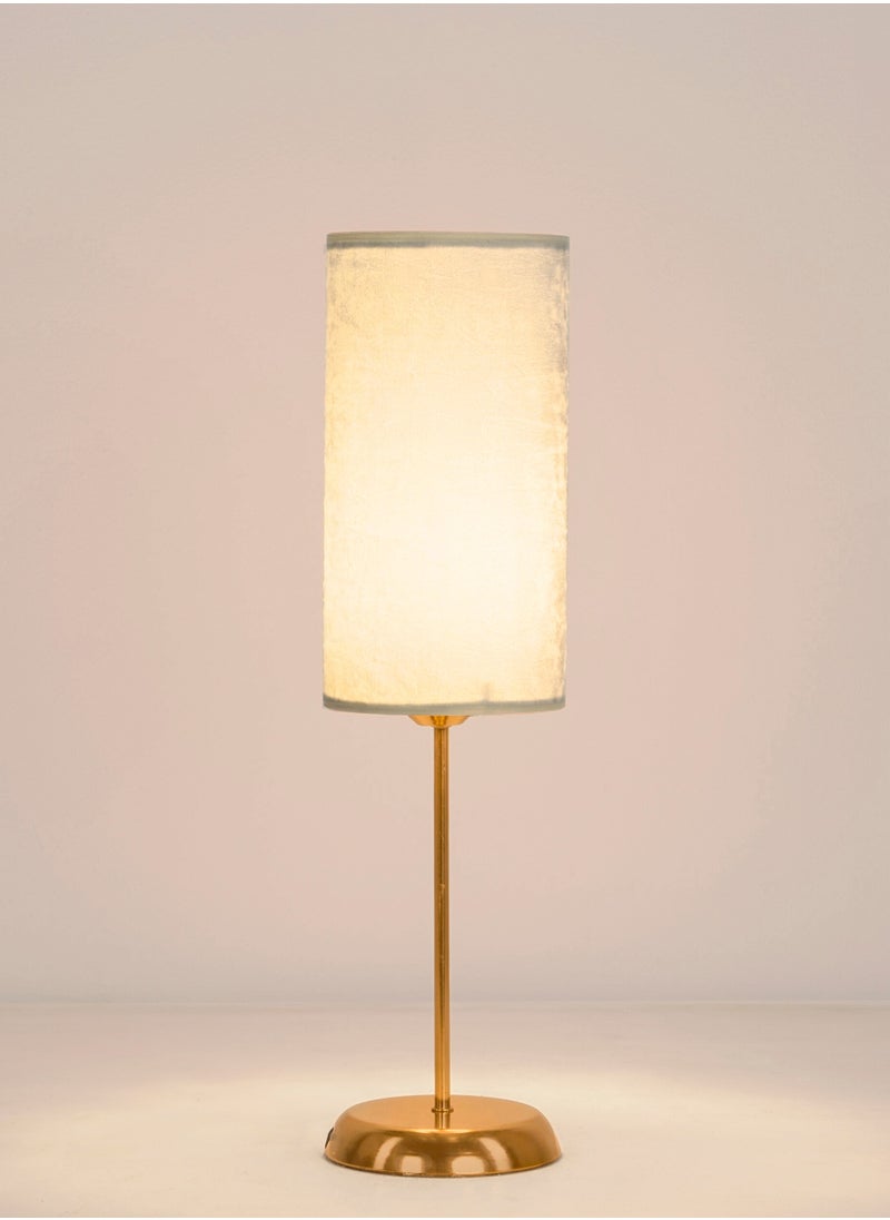 Cluc - Petit Tavolo Gold Table Lamp - Beige (Velvet) - Image 1