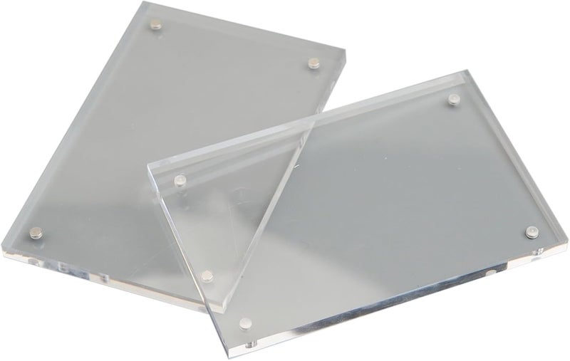 Transparent for acrylic Photo Frame 8+8mm Thick Magnetic Display Stand for Home or Office Decor(10x15cm) - Image 2