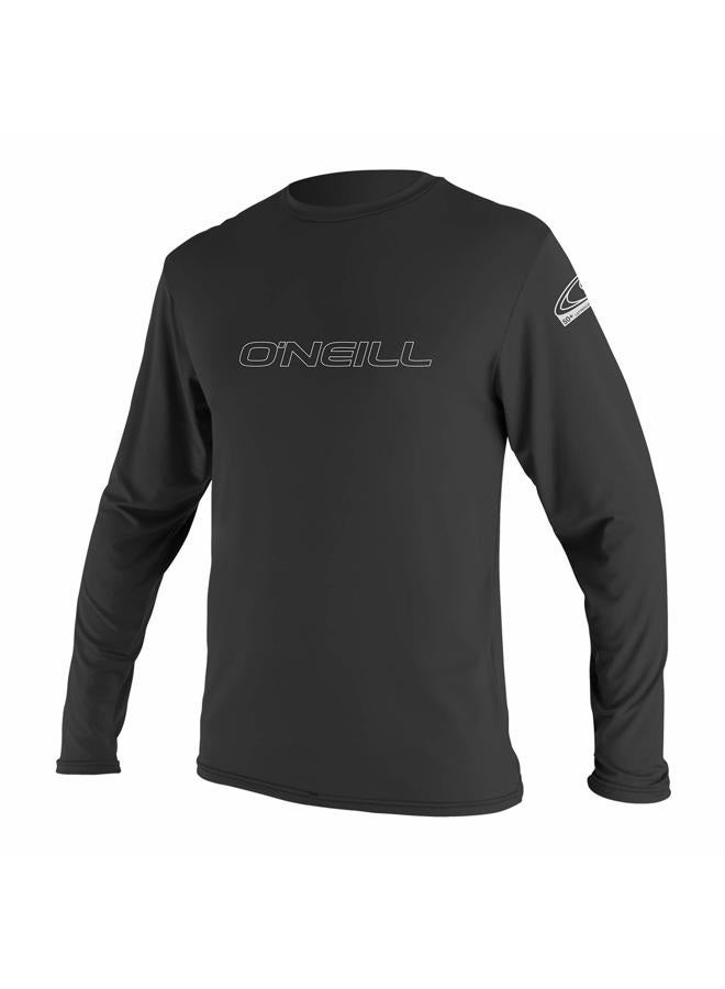 O'NEILL Wetsuits Men's Basic Skins UPF 50+ Long Sleeve Sun Shirt, Black, XX-Large - Image 1