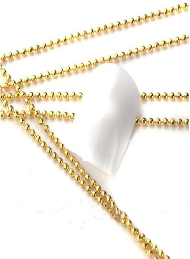 Bellecrey 100cm Gold Silver 3D Rhinestone Decorations Steel Ball Chain Nail Accessories Nail Chains Ornaments Art Studs for Manicure Decoration Gold Charms DIY 2025 Style Metal Art Jewelry 1.0mm - Image 3