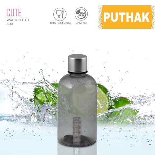 PUTHAK 300Ml Compact And Portable Leak-Proof Design Bpa-Free Material Pet Bottles For Homemade Juice, Smoothie, Milk And Drinks, Ideal For Kids And Travel Pack Of 2, Multicolour - Image 3