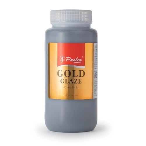 Pasler Gold Glaze for Ceramic Pottery Bisque,PCG01,16fl oz/473ml - Image 2