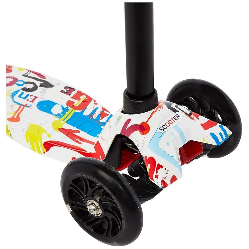 Foldable Scooter With Light Wheels - White - BG-03 - Image 3