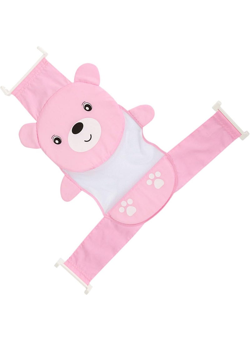 Meetion Adjustable Thicken Mesh Bathtub Security Seat Net For Your Little Ones (Pink) - Image 1