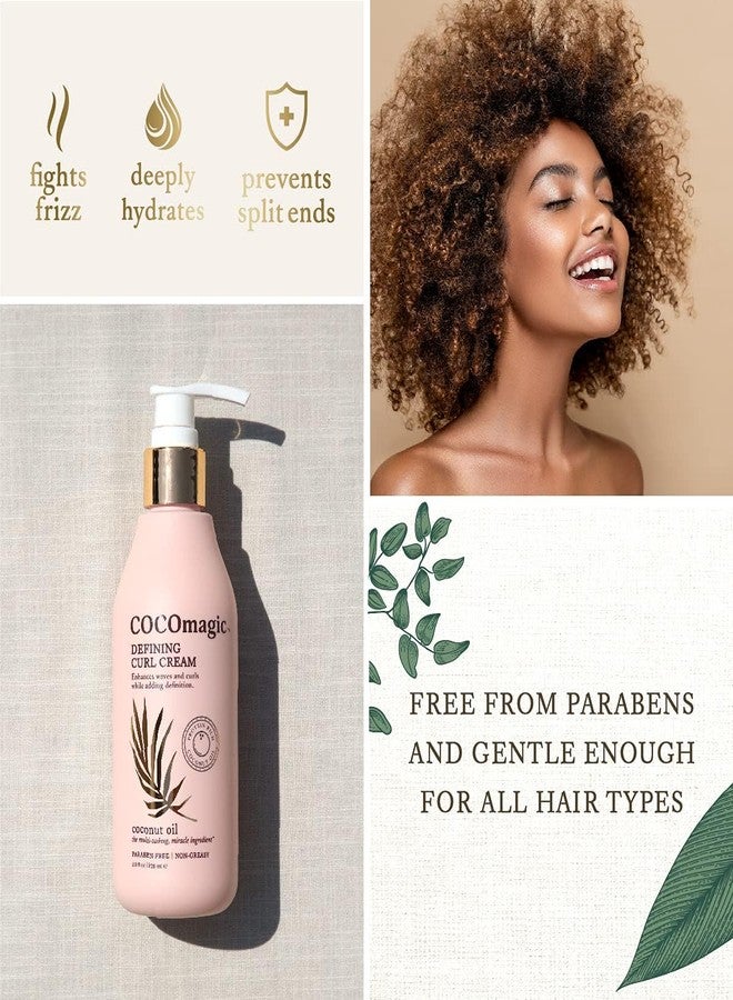 Cocomagic Defining Curl Cream | Extra Frizz Control | Protects Against Split Ends and Breakage | Paraben Free (8 oz, 2 Pack) - Image 4