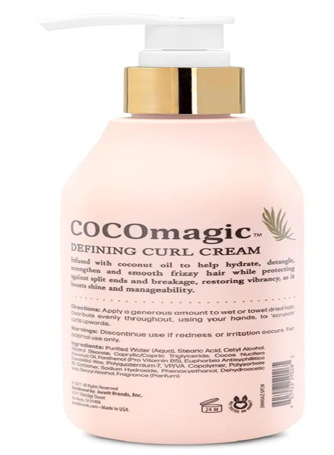 Cocomagic Defining Curl Cream | Extra Frizz Control | Protects Against Split Ends and Breakage | Paraben Free (8 oz, 2 Pack) - Image 2