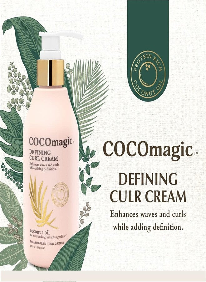 Cocomagic Defining Curl Cream | Extra Frizz Control | Protects Against Split Ends and Breakage | Paraben Free (8 oz, 2 Pack) - Image 3
