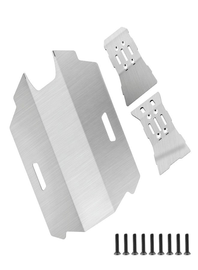 GLOBACT 3PCS RC Chassis Armor Stainless Steel Guard Plate Set for Arrma Mojave GROM 1/16 RC Upgrade Parts - Image 1
