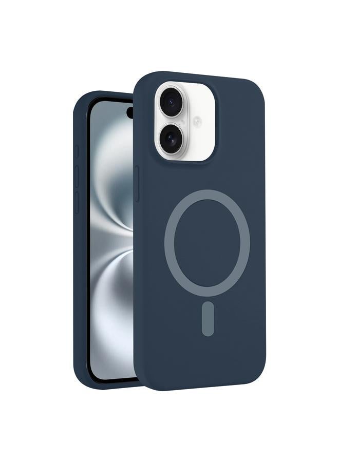 S-TOP Case For iPhone 16 Plus Pure Color Liquid Silicone MagSafe Phone Case - Image 1