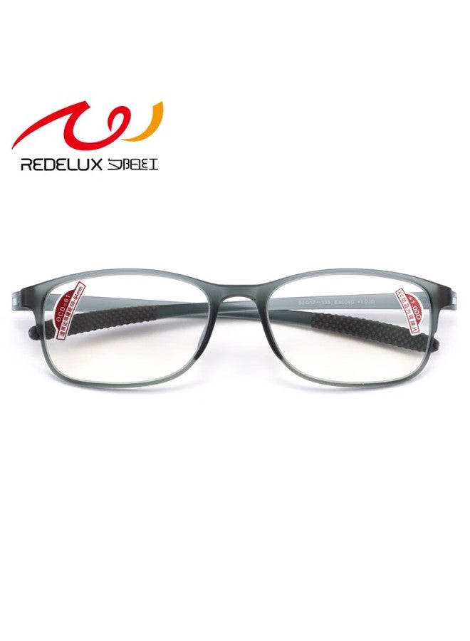 Sunset Red Reading Gl For Men, Anti-blue Light, Large Frame, Lightweight And Comfortable, High-definition Reading Gl For Elderly, E9004, Gray, 2.5 Diopters - Image 3